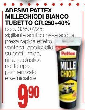Mondo Brico Adesivi pattex millechiodi bianco tubetto gr.250+40% offerta