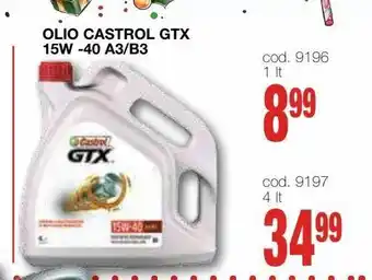 Olio castrol gtx 15w -40 a3/b3
