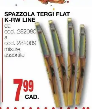 Mondo Brico Spazzola tergi flat k-rw line offerta