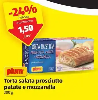 ALDI Torta salata prosciutto patate e mozzarella offerta