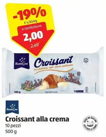 ALDI Croissant alla crema offerta