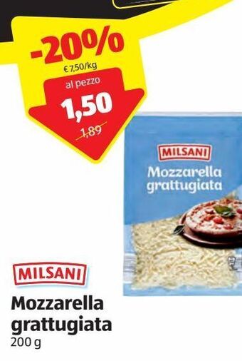 ALDI Mozzarella grattugiata offerta