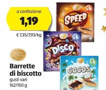 ALDI Barrette di biscotto offerta