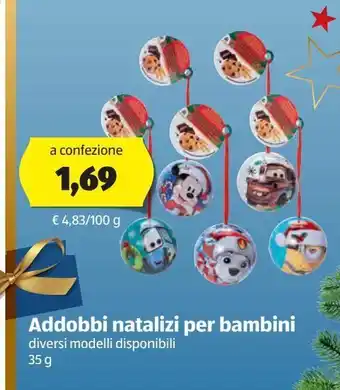 ALDI Addobbi natalizi per bambini offerta