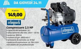 Compressore 2,5 hp