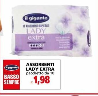Il Gigante Assorbenti lady extra offerta