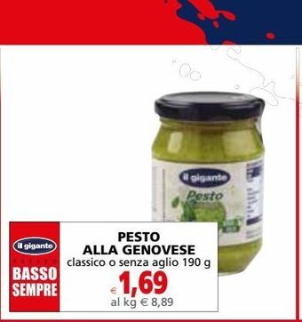 Il Gigante Pesto alla genovese offerta