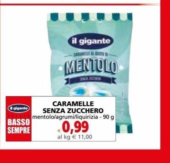 Il Gigante Caramelle senza zucchero offerta