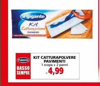 Il Gigante Kit catturapolvere pavimenti offerta