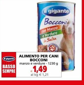 Il Gigante Alimento per cani bocconi offerta