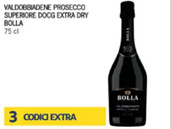 Iper Tosano Bolla Valdobbiadene Prosecco Superiore DOCG Extra Dry 75 cl offerta