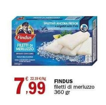 Crai Findus filetti di merluzzo 360 gr offerta