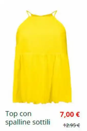 Top con spalline sottili