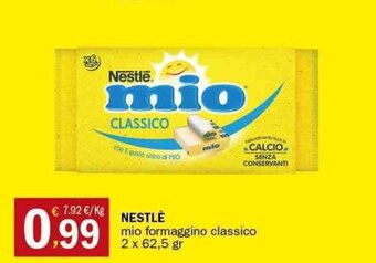 Crai Nestlè mio formaggino classico 2 x 62,5 gr offerta