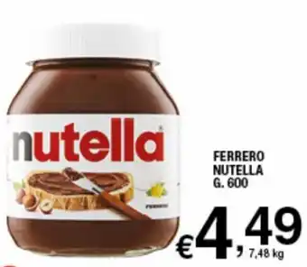 Il Punto Sigma Ferrero Nutella g. 600 offerta