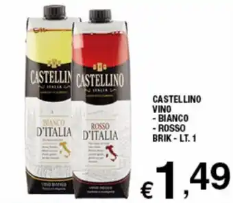 Castellino Vino Bianco, Rosso Brik lt. 1