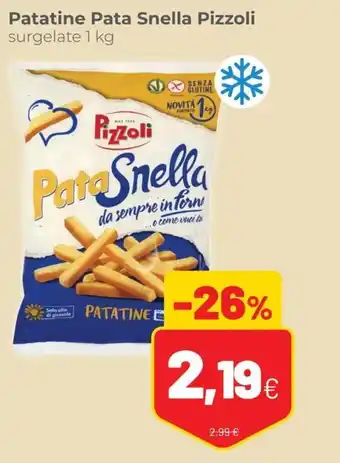 Coop Pizzoli Pata Snella Patatine surgelate 1 kg offerta