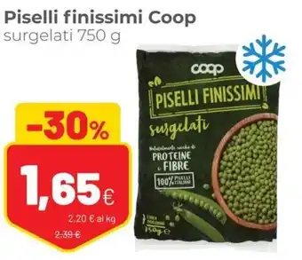 Coop Coop Piselli finissimi surgelati 750 g offerta