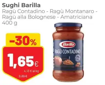 Coop Barilla Sughi Ragù Contadino 400 g offerta