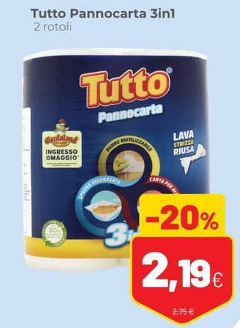 Coop Tutto Pannocarta 3in1 2 rotoli offerta
