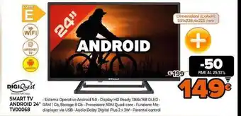 Expert Digi Quest Smart TV Android 24" TV00068 offerta