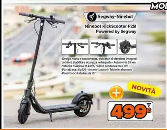 Expert Segway-Ninebot KickScooter F2SI Powered by Segway offerta