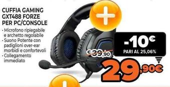 Expert Cuffia Gaming GXT488 Forze Per PC/ Console offerta