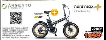 Argento E-Mobility mini max foldable e-bike