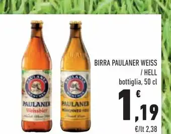 Conad City Birra paulaner weiss/hell 50 cl offerta