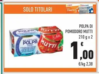 Polpa di pomodoro mutti 210g x2