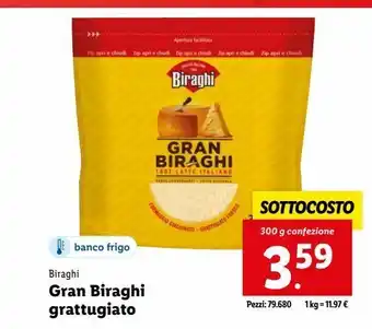 Lidl Gran biraghi grattugiato offerta