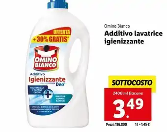 Lidl Additivo lavatrice igienizzante offerta