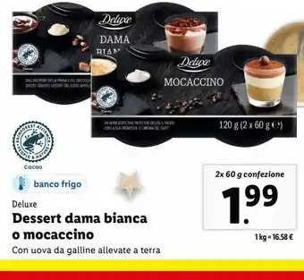 Lidl Dessert dama bianca o mocaccino offerta
