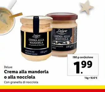 Lidl Crema alla mandorla o alla nocciola offerta