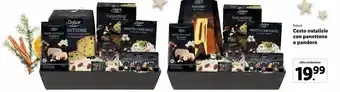 Lidl Cesto natalizio con panettone o pandoro offerta