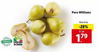 Lidl Pere williams offerta