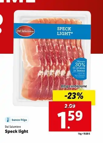Lidl Speck light offerta
