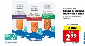 Lidl Trancio di salmone affumicato a caldo offerta