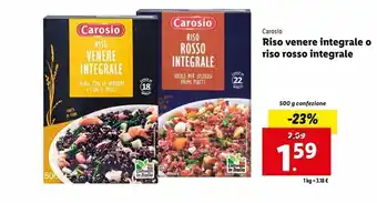 Lidl Riso venere integrale o riso rosso integrale offerta