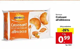 Lidl Croissant all'albicocca offerta