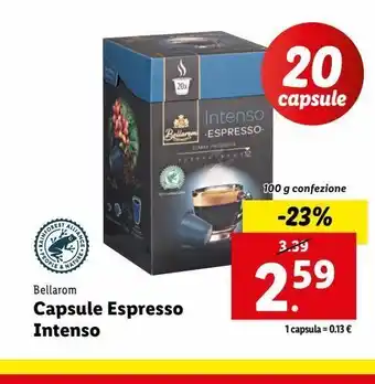 Lidl Capsule espresso intenso offerta