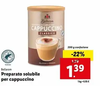 Lidl Preparato solubile per cappuccino offerta