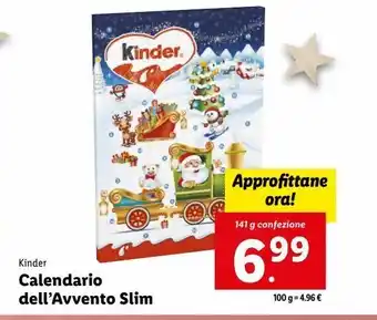 Lidl Calendario dell'avvento slim offerta