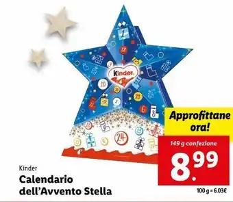 Lidl Calendario dell'avvento stella offerta