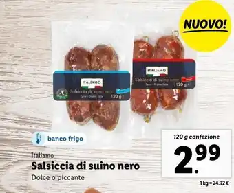 Lidl Salsiccia di suino nero offerta