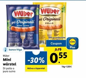 Lidl Mini wurstel offerta