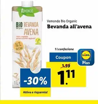 Lidl Bevanda all'avena offerta