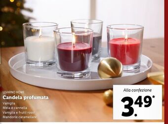 Lidl Candela profumata offerta