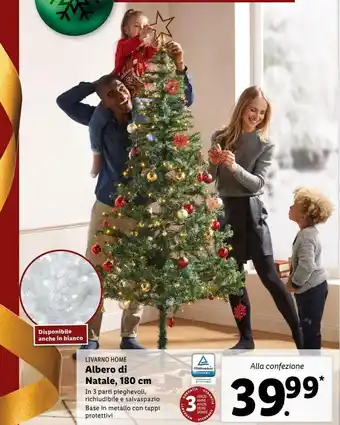 Lidl Albero di natale 180 cm offerta
