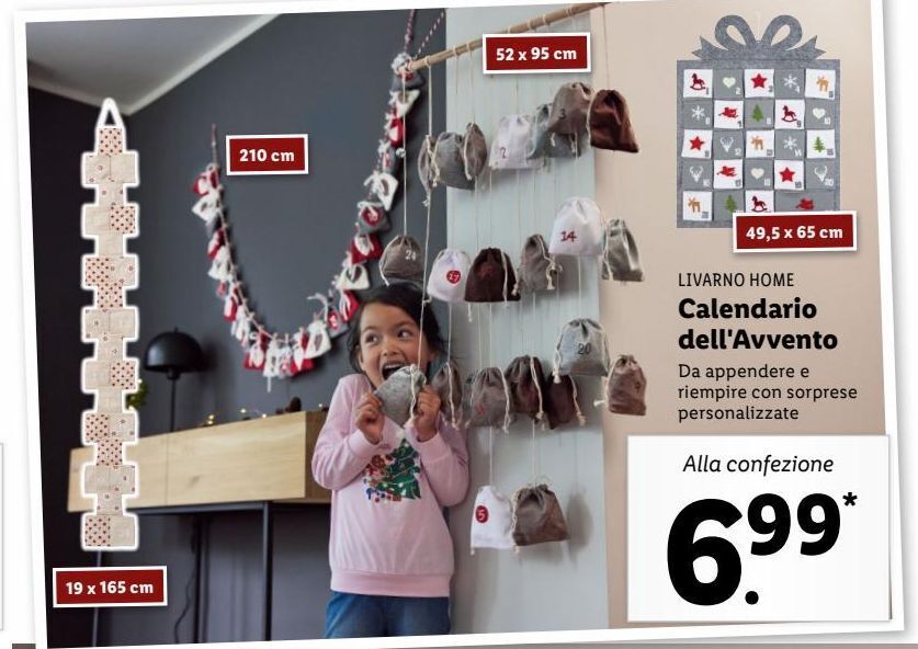 Calendario dell'avvento offerta di Lidl